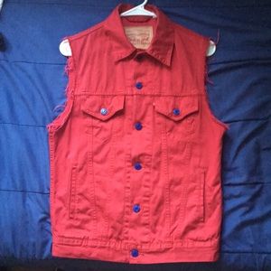 Levi’s Red Denim Vest